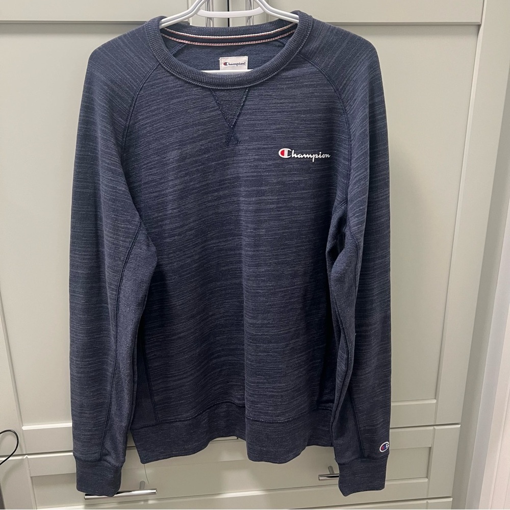Champion Heathered Navy Lightweight Sweatshirt Men’s Size Medium